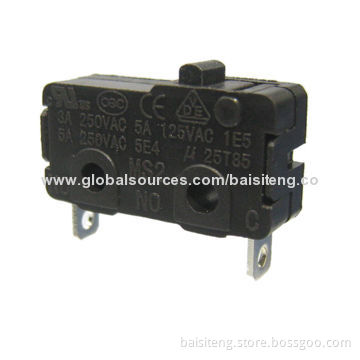 Micro Switches, Rating of 125V AC 5A/250V AC 3A, Solder Terminal